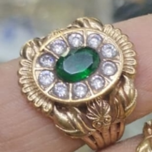 Panchaloham Jamindar Green Ring